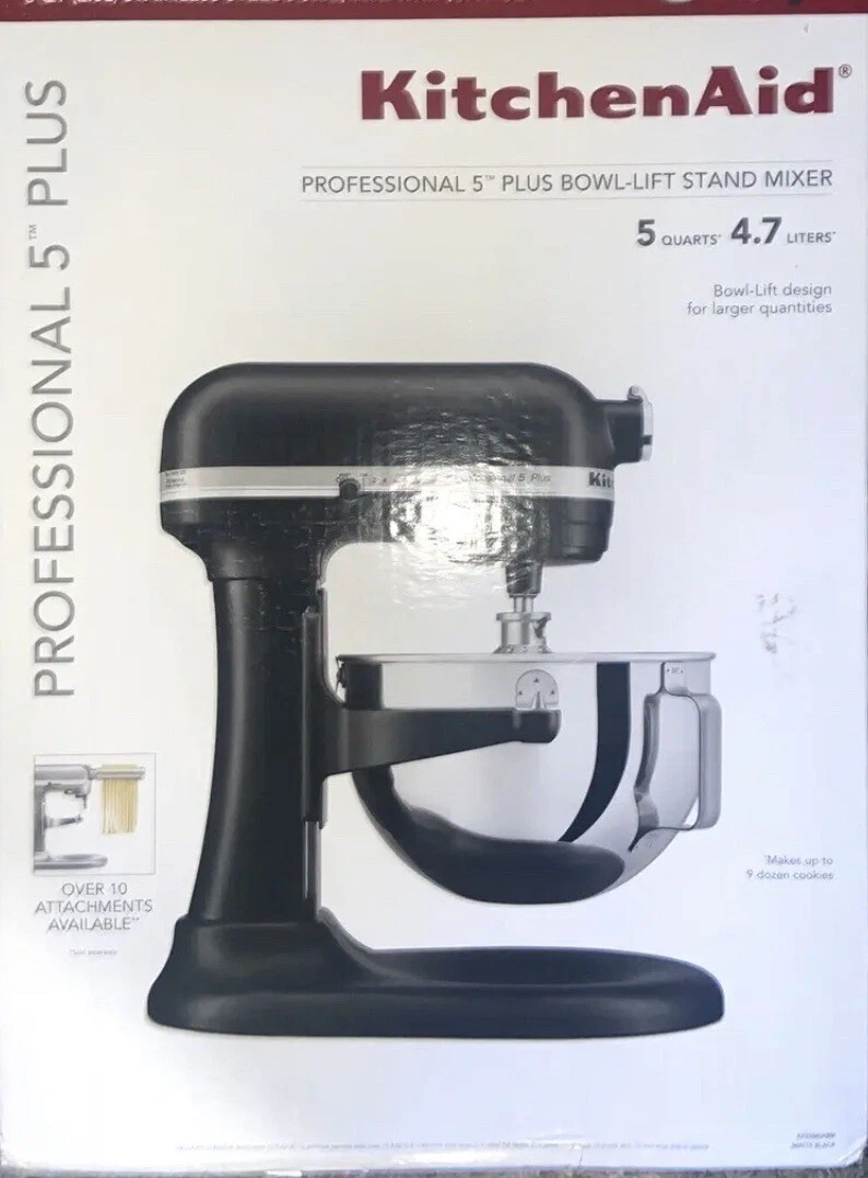 Kitchenaid Professional Plus 5 Quart Bowl MATTE BLACK Lift Stand