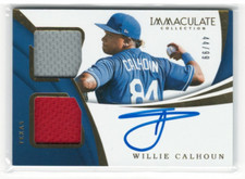 2018 Immaculate Collection Rookie Dual Material Auto #26 Willie Calhoun Auto /99