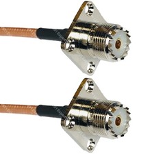 RG400 UHF Female Flange to UHF Female Flange RF Cable FAST-SHIP LOT