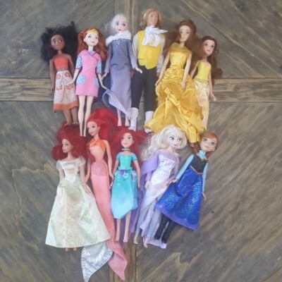 Barbie Disney Princess Doll LOT OF 11 Mattel Hasbro Dressed Vintage And  Modern