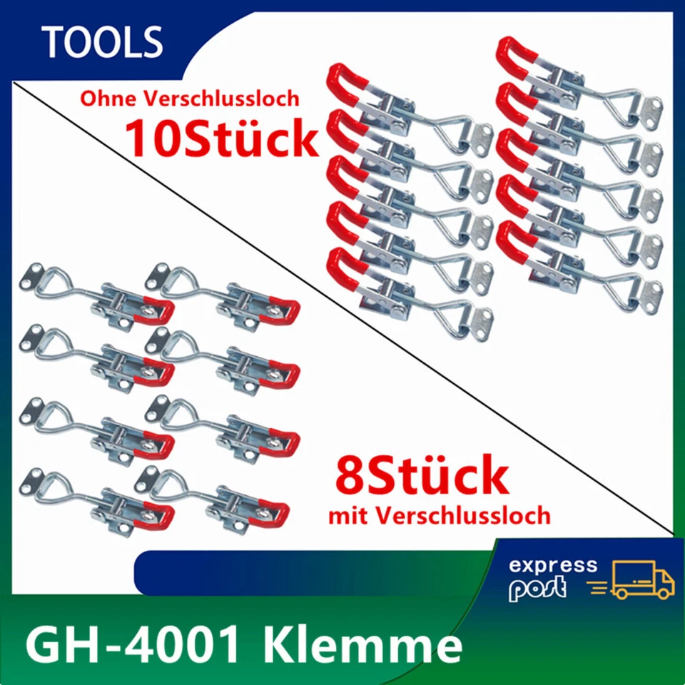 MARKENLOS GH-4001 Metall Toggle Verschluss, Hebel Verschluss, kleine Toggle Hebel Spanner
