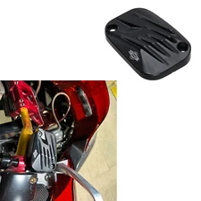 Black Front Brake Master Cylinder Reservoir Cover for Harley 18-24 Softail FL FX