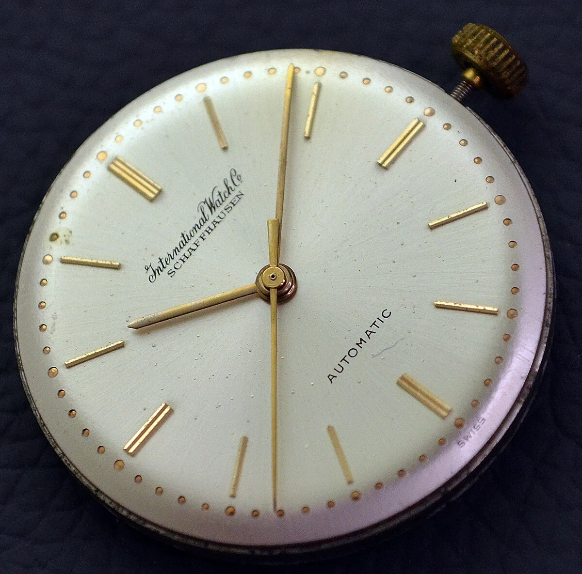 IWC INTERNATIONAL WATCH COMPANY MOVEMENT ORIGINAL DIAL HANDS