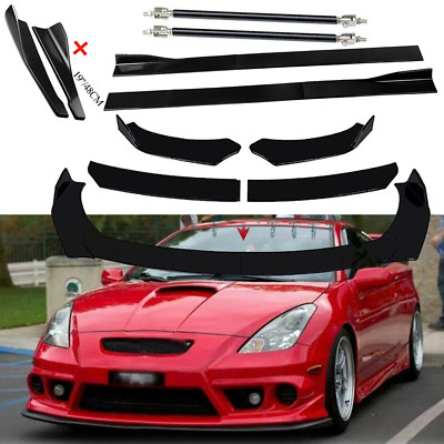 Front Bumper Rear Lip Splitter Spoiler Diffuser For Toyota Celica 01-05 ...