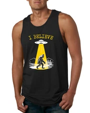 I Believe UFO Sasquatch Men Tank Top