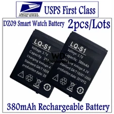 2pcs/Lots 380mAh OEM Li-Polymer Battery Q18 & DZ09 LQ-S1 Smart Watch Battery