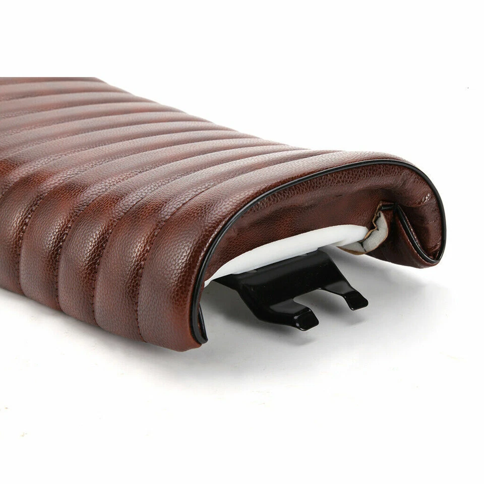 Asiento de sillín plano de motocicleta vintage Café Racer para Suzuki TU250 TU250X GN250 Foto 4 de 4