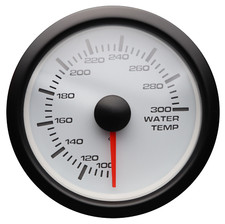 Mgs 52mm 2-116 Electrical Water Temperature Gauge 100300 F White Amber Led