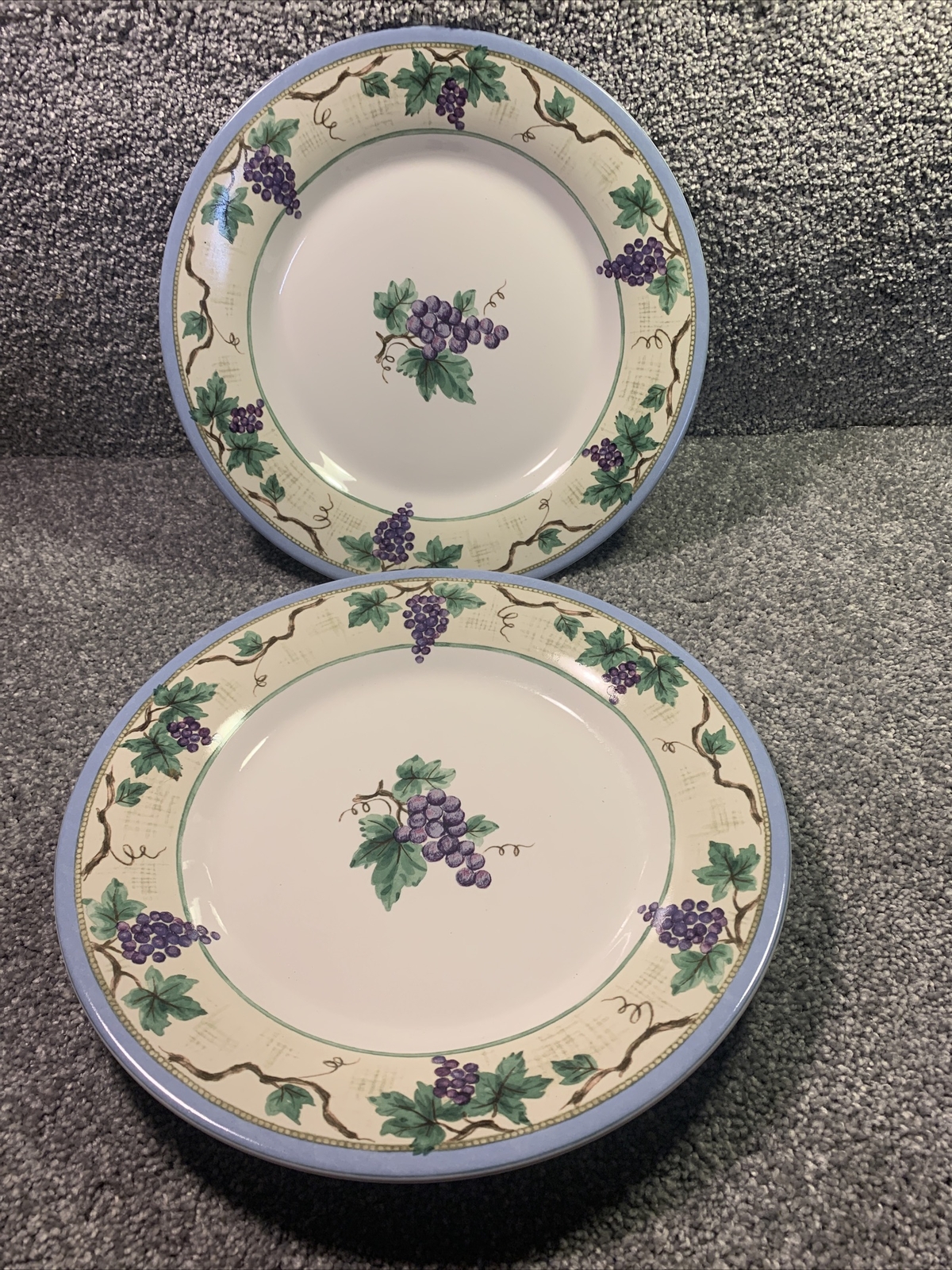 (2) Pfaltzgraff MERLOT Chop Plate Round Serving Platter 13