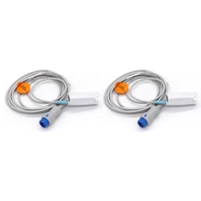 2Pcs Fit For Mindray T5/T6/T8 iMEC10 Reusable 7pin adult Finger Clip Spo2 Sensor