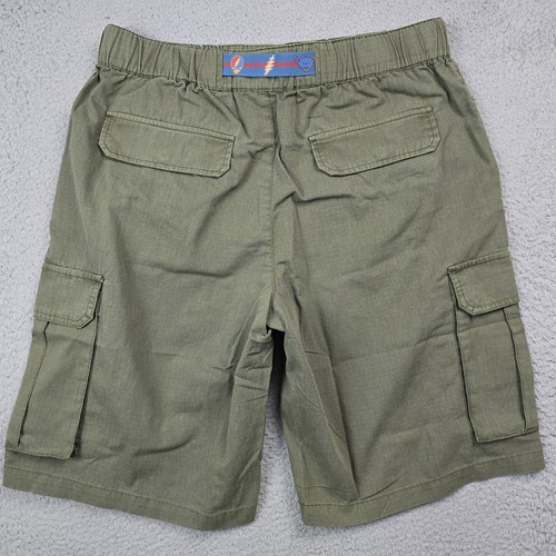 Lucky Brand GRATEFUL DEAD CARGO Shorts MENS MEDIUM GREEN 11in CASUAL HIKING NWT - Picture 3 of 20