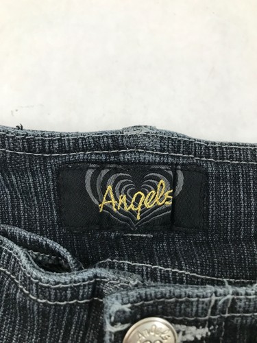 Vintage 2000s Angels Low Rise Bootcut Flare Denim Jeans Y2K Women's Sz 11 Black - Picture 15 of 18