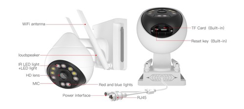 Cámara de seguridad de visión nocturna inteligente Vstarcam CS69 de dos vías 2,5 pulgadas 3 MP FHD - Imagen 12 de 12