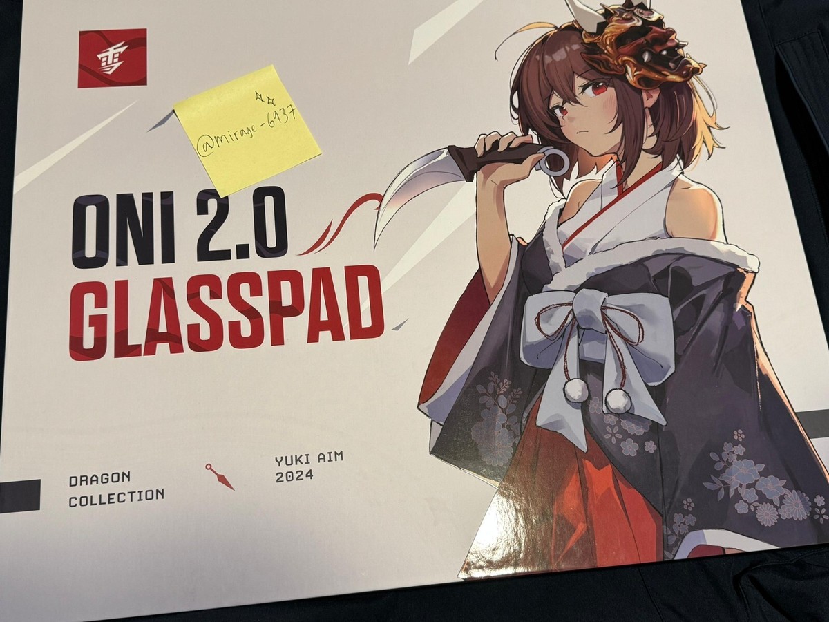 Yuki Aim Oni 2.0 Glass Mousepad 2024 Limited - NEW / BOX