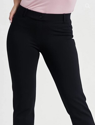 white christmas dresses Women's Straight Leg Yoga Dress Pants with Back Pockets