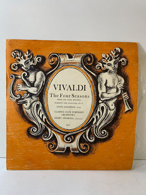 Vivaldi The Four Seasons Classics Club Symphony Orchestra 12  Vinyl LP Record