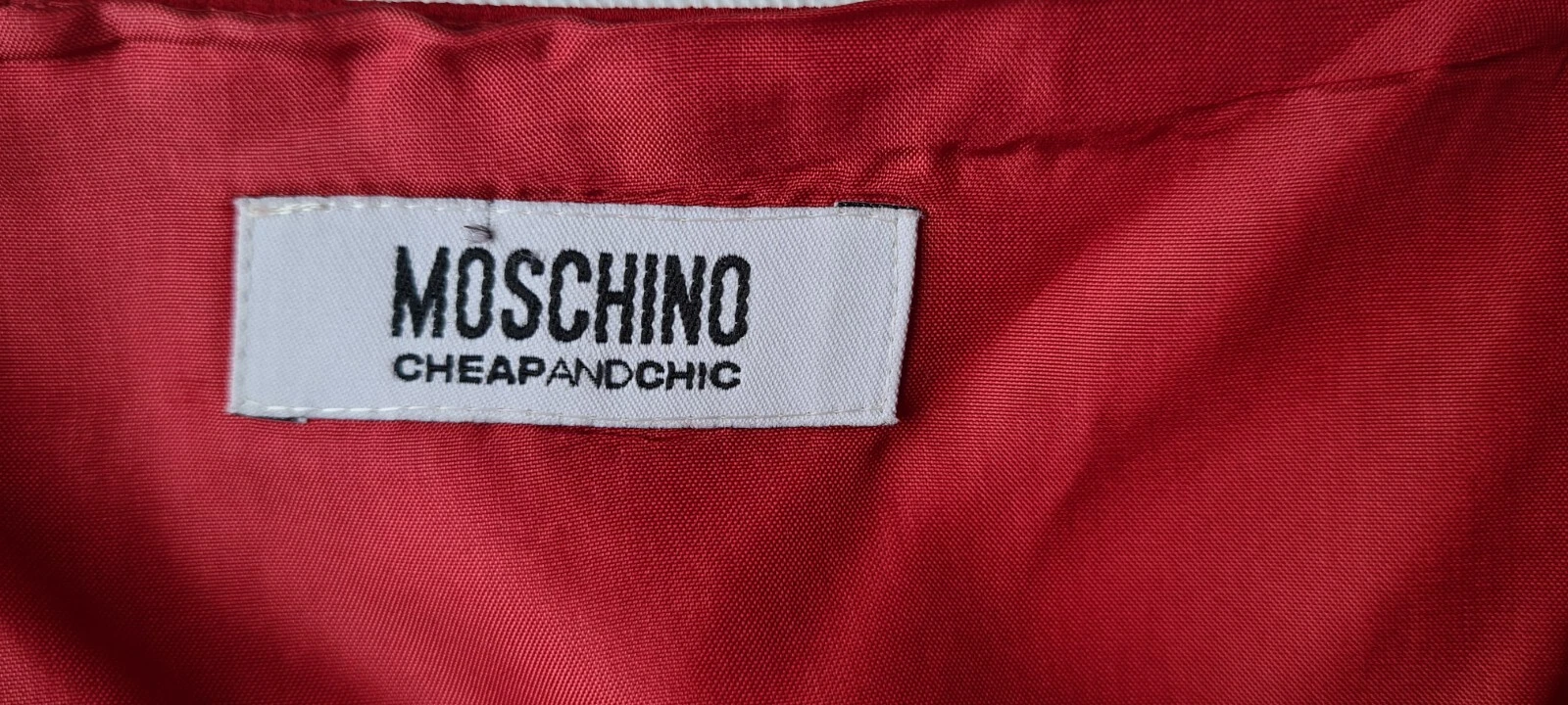Abito rosso Moschino CheapandChic Taglia UK 12