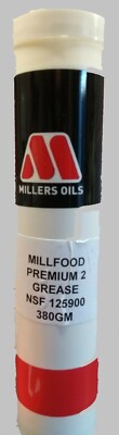 Millers Oils Millfood Premium 2 Fettpatrone, lebensmittelecht NLGI 2 NSF H1