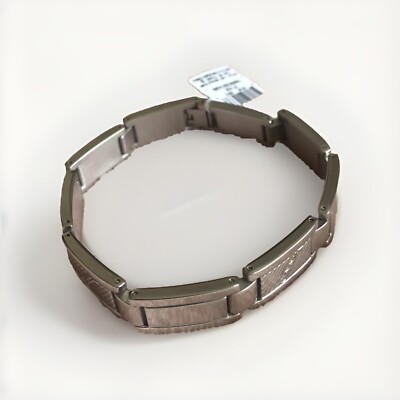 MEN S JEWELRY SPARKLING STYLE ALT METAL BRACELETS 1/10 C.t t.w. STAINLESS STEEL