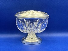 Vintage silver plate and crystal Posy Holder.