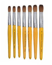 Valentino Acrylic Nail powder Brush Crimped  * Pick your Sizes *