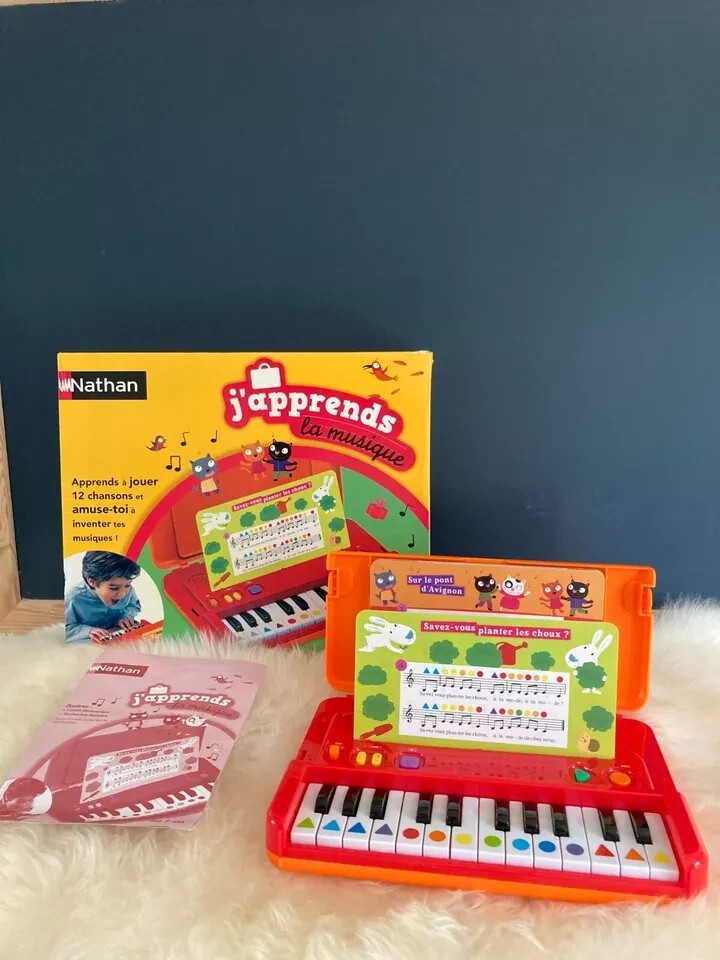 J'apprends à Jouer Du Piano – Diset – Jeu éducatif Dès 5 Ans – 12 Partitions Incluses