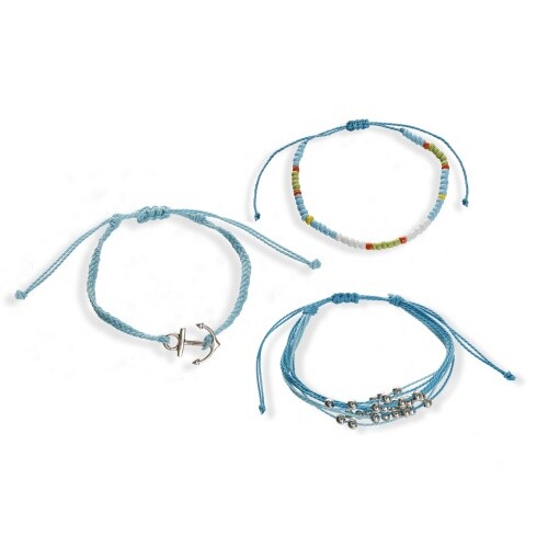 Sonia Originelli 4 Juego de Pulseras Anclaje Marítimo Perlas Nuevo - Imagen 1 de 5