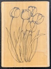 Hero Arts Tulips Rubber Stamp