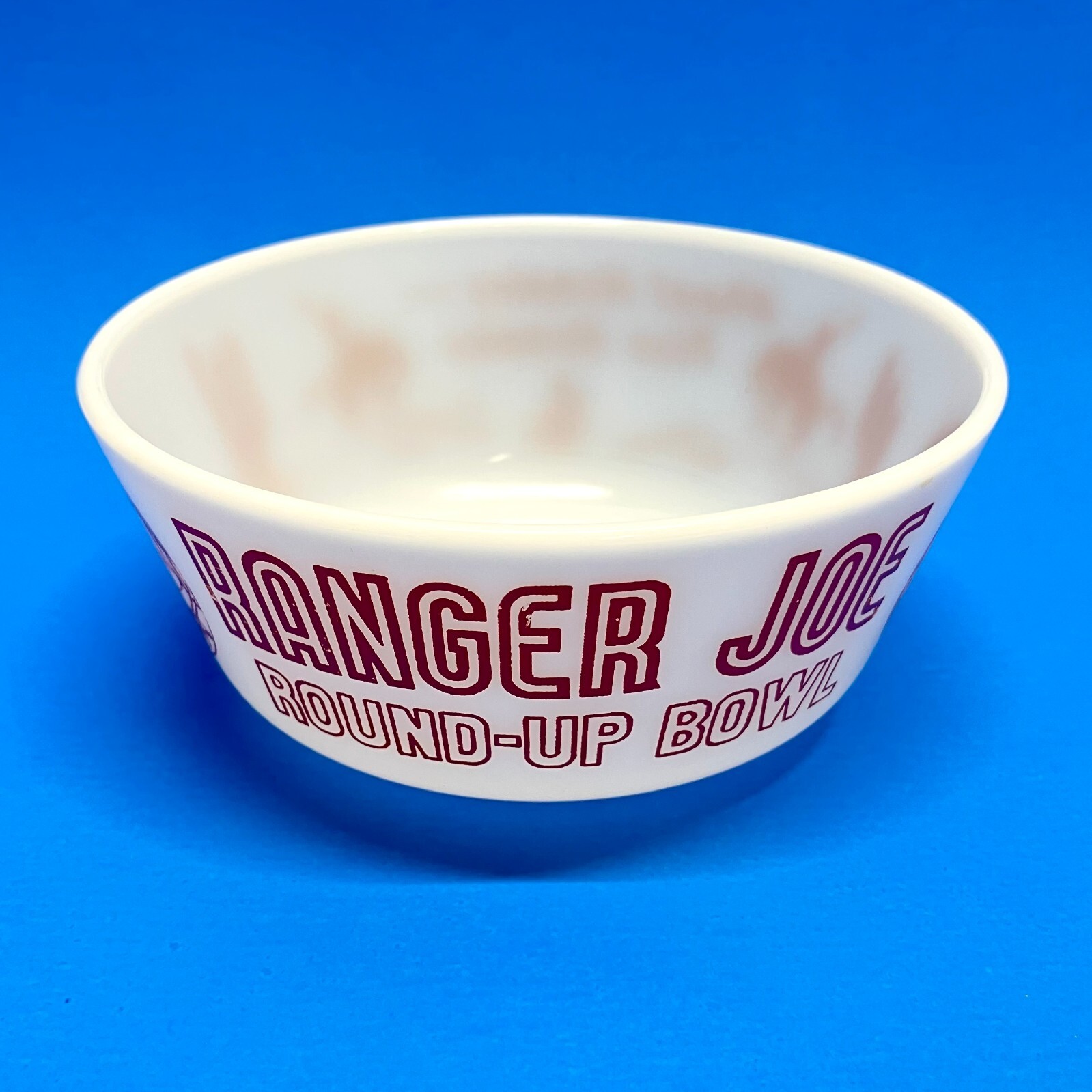 VTG 50s Ranger Joe Round Up 3PC Breakfast Set Hazel Atlas Milk Glass Mug & Bowls