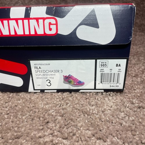 FILA Speedchaser 3 3RM01641-956 Girl Running Shoes Pink Tie Dye Athletic Sneaker - Picture 5 of 7