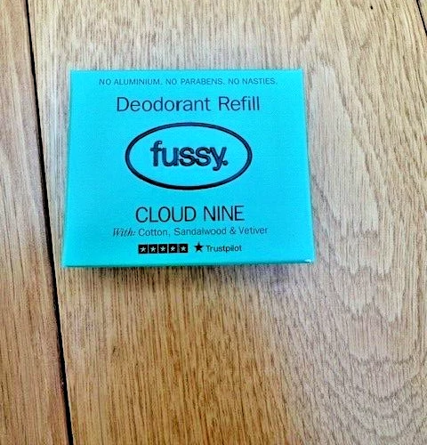 Fussy Deodorant Refills. Cloud Nine Fragrance. Natural/Vegan