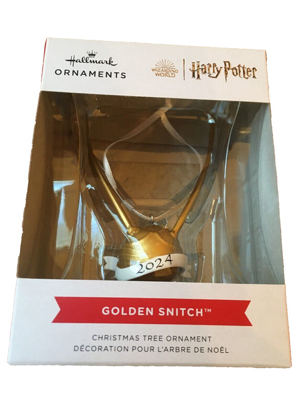 Hallmark Harry Potter Golden Snitch 2024 Christmas Ornament - BRAND NEW IN BOX