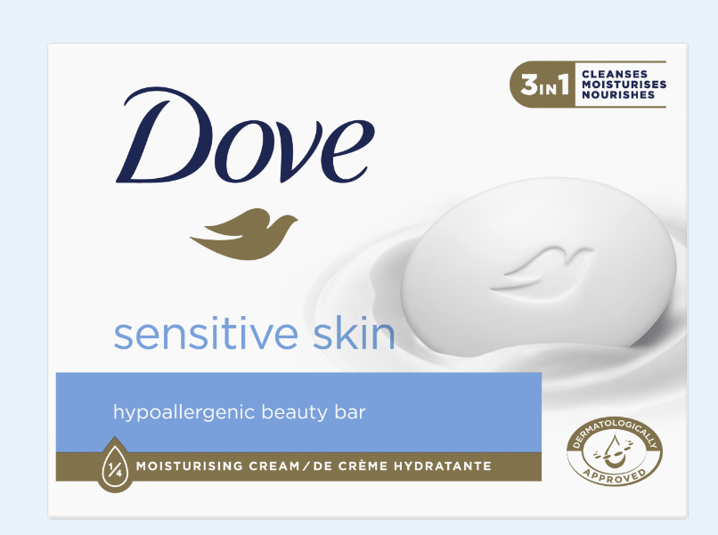 Dove Multicolor Dermatologically Approved 1/4 Moisturising Cream Bar