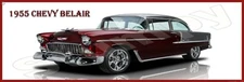 1955 Chevy Belair  Metal Sign 6" x 18"