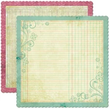 My Mind's Eye, So Sophie, Graceful, 2 x 12" Cardstock, Little Lady, Ledger