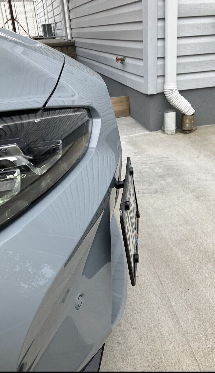 Front Bumper Tow Hook License Plate Mount Bracket Kit For BMW M4 2021