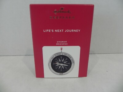 2020 Hallmark Life's Next Journey Metal Compass Ornament Really Works! MIB