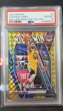 2020 Mosaic Stephen Curry Will To Win /99 PSA 10 - HOF! WARRIORS! COLOR MATCH!