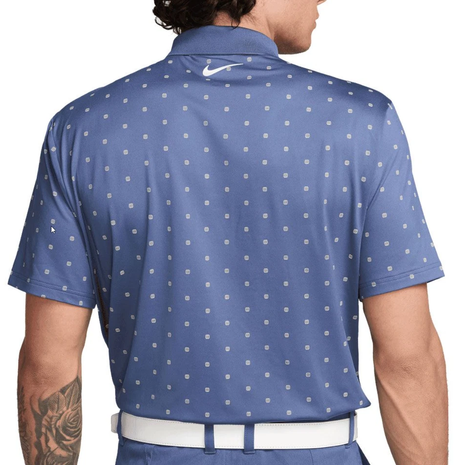 Polo de golf Nike Tour Dri-FIT Jacquard para hombre FZ7483 491 varias tallas nuevo con etiquetas azul Foto 2 de 3