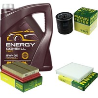 Inspektionspaket 5L Mannol Energy 5W-30 FüR Toyota Yaris 1.5 Hybrid 1.0 Prius