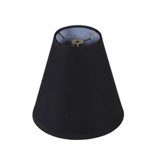 32169 Transitional Empire Shape Spider Construction Lamp Shade in Black, (4" ...