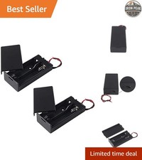 18650 Battery Storage Case 2 Slots with ON/OFF Switch for 2x18650 Batteries