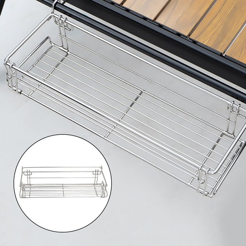 Efficient Storage Solution Folding Table Drain Basket for Picnics and BBQs - Picture 6 of 12
