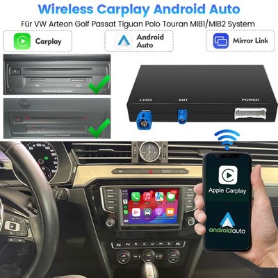 Wireless Carplay Android Auto Modul Für VW Passat Golf 7 Tiguan Skoda MIB1 MIB2