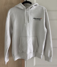 Hollister Mens McLaren Formula 1 Team White Pullover Hoodie Sweatshirt XS