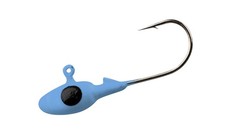 Glow-in-the-Dark Jig Heads for Crappie Fishing - 10 Pack, 1/8 oz, Blue Glo