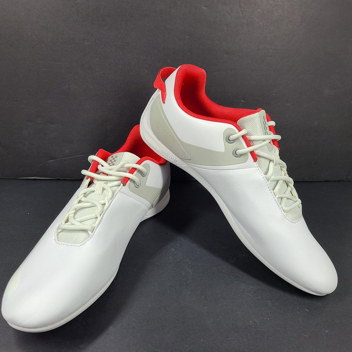 Puma Scuderia Ferrari CAT Motorsport Shoes Men 10.5 White Red Driving 306857 02 Amazon.com | PUMA Men main image 3