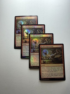 Reckless Ransacking X4 NM Lorwyn Eclipsed Foil Magic The Gathering Mtg Playset