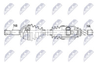 NTY Antriebswelle NPW-RE-255 FüR Renault Captur 1 Tce