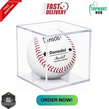 Baseball Display Case Uv Protected Acrylic Clear Baseball Holder Square Cube Bal